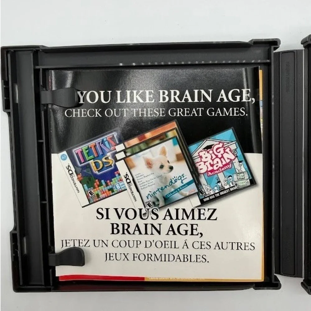 Brain Age Train Your Brain in Minutes a Day 2006 Nintendo DS NTRUSA Video Game